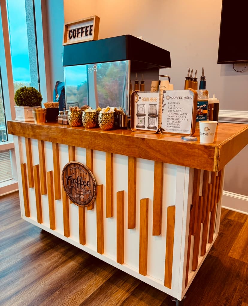 Premium coffee bar setup
